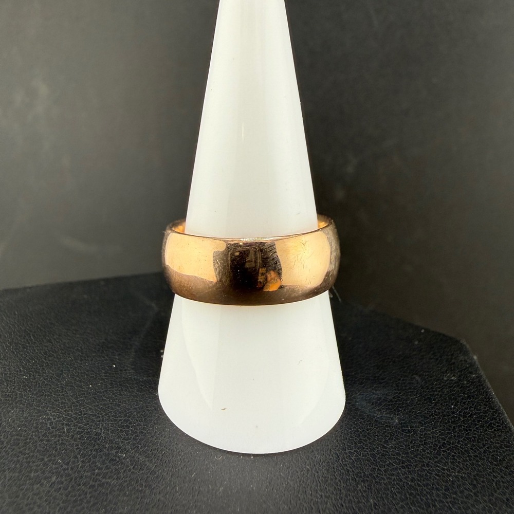 GD Band Ring 18K GP Plain Polished Size 9 READ